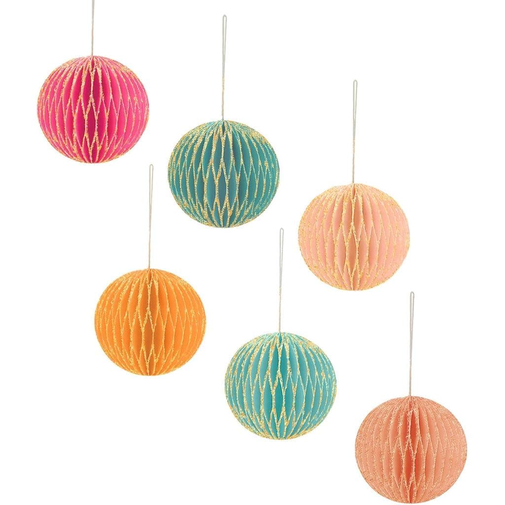 Decorações Suspensas de Páscoa, 6 Peças de Ornamentos de Papel em Forma de Favo de Mel para Chá de Bebê, Natal, Primaver
