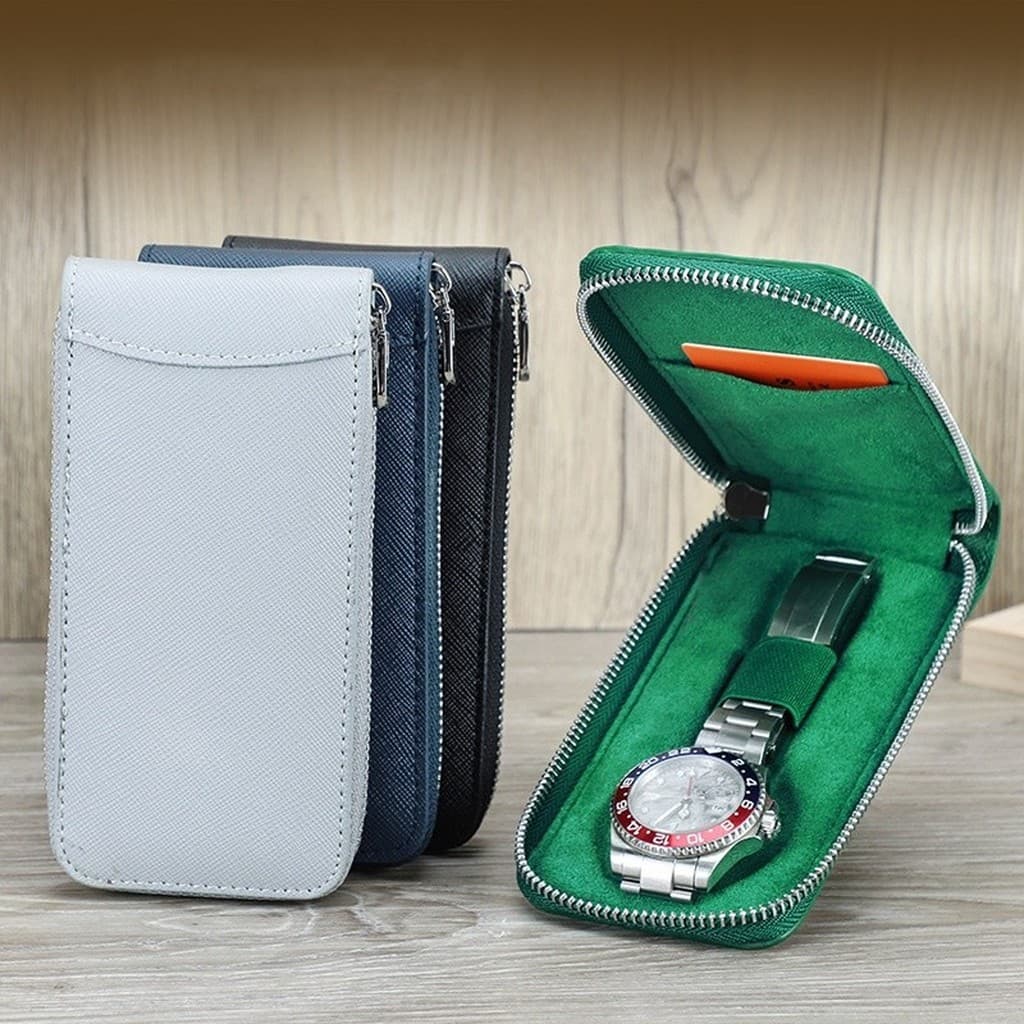 Bolsa de armazenamento de relógio de alta qualidade fantasma de água verde adequado pacote único moda resistente a arran