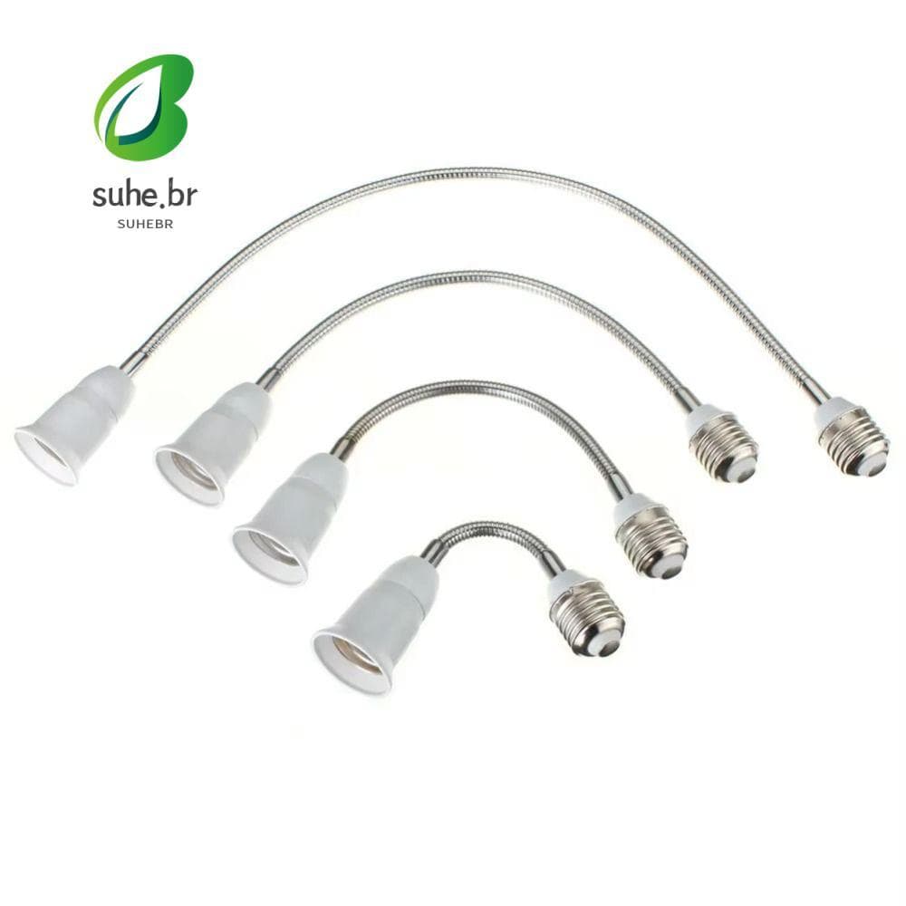 Conversor De Suporte De Lâmpada SFBSF , E27 A E27 Alongar Tubo De Extensão LED , Soquete De Conversão Flexível