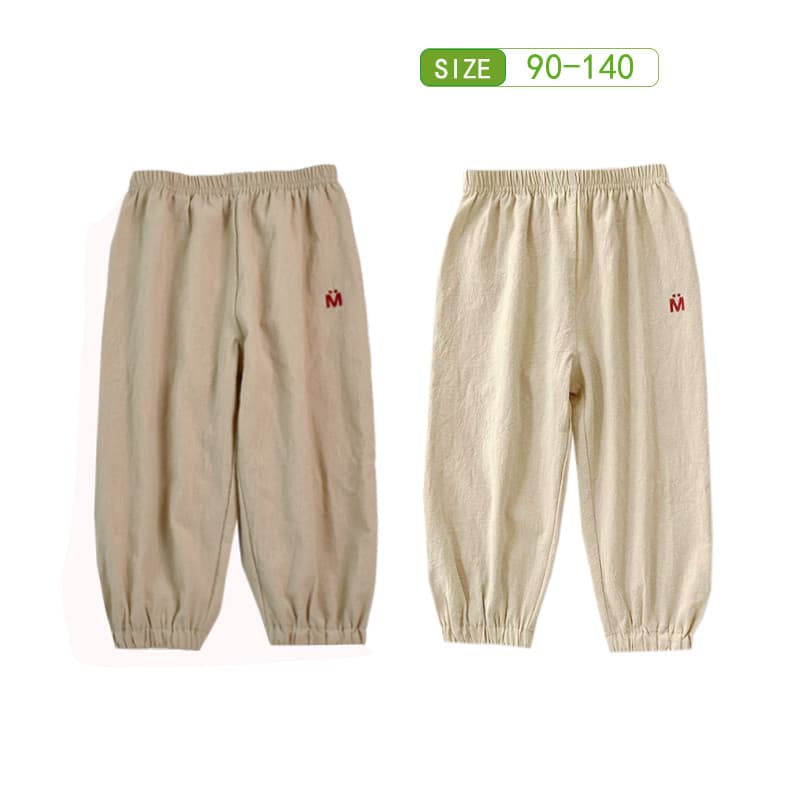 Verão estilo fino calças infantis puro algodão meninos calças casuais calças de pijama meninas casa Anti-mosquito calças