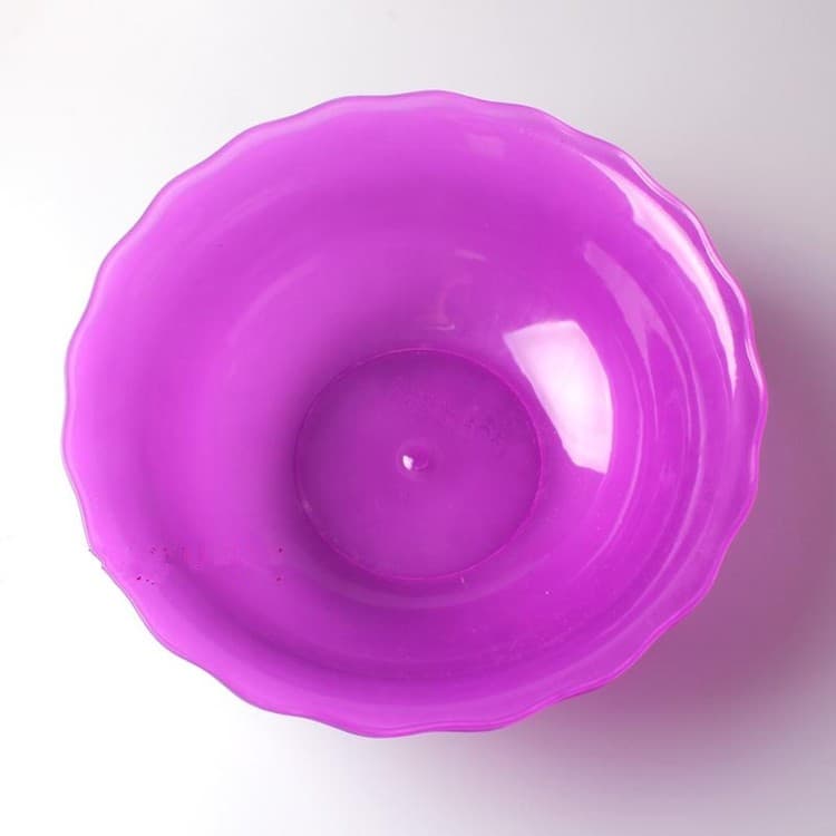 3 pçs salão de beleza dedicado lavatório roxo fosco bacia de beleza plástico rendas conjunto bacia de limpeza saco
