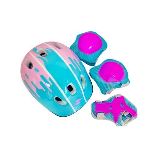 Conjunto Seguranca Infantil 7 Pecas Capacete Resistente Acessorios Confortaveis