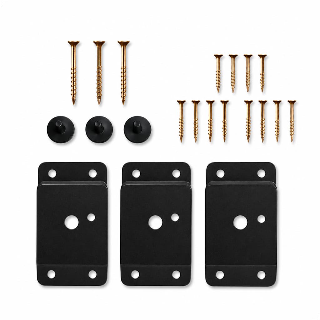 Chapinha Fixação Suporte Para Pés De Mesa Ideal Para Tampo MDF E Mesas
