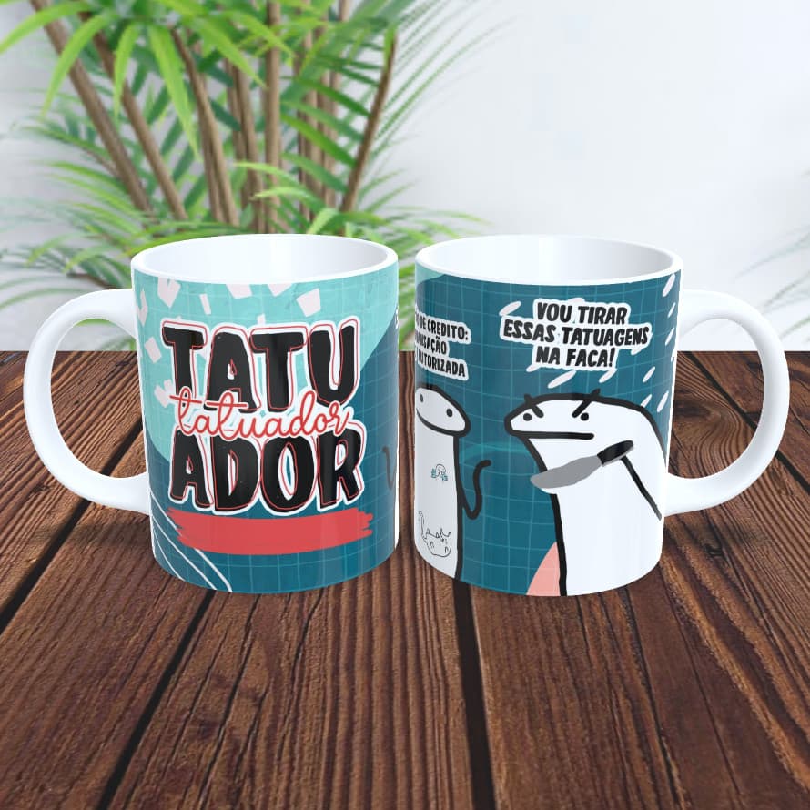Caneca Flork para Tatuadores! Perfeita para quem ama tatuagem! Envio em 24 horas!
