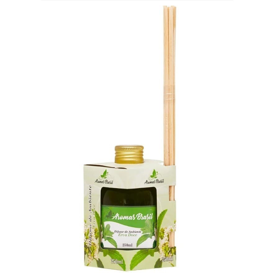 Difusor de Ambiente Aromas Brasil Casa Perfumada Vários Aromas 250 ml Erva Doce