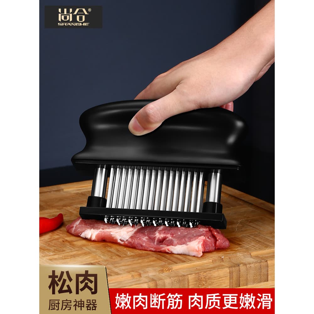 Fivela de agulha de carne solta de aço inoxidável, inserção de carne, dispositivo de carne, buraco de gravata, carne mar