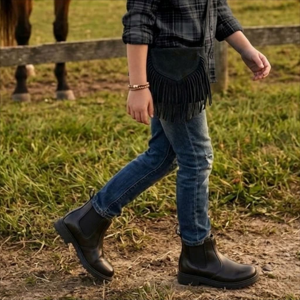 Bota Coturno Chelsea Unissex Estiloso Inverno Casual Para Meninas E Meninos Envio Já
