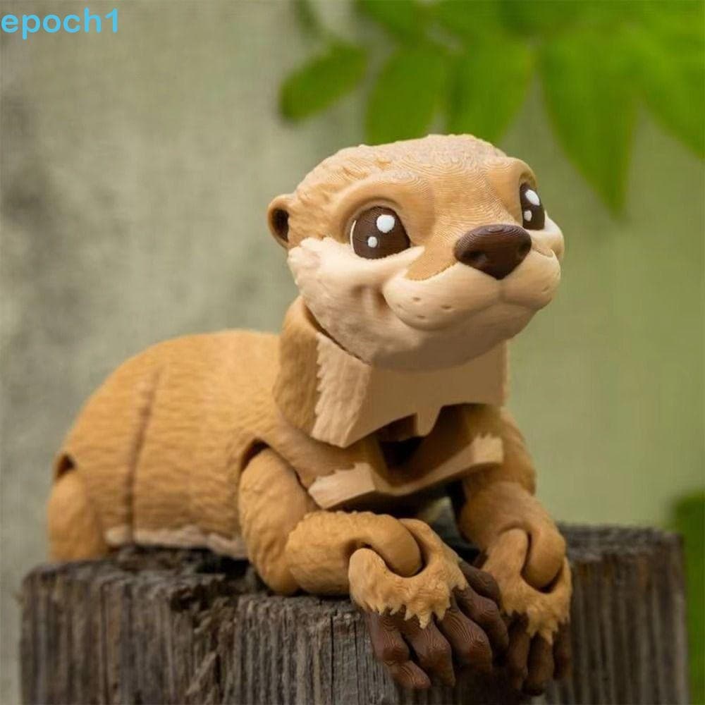 EPOCH1 Lontra Impressa Em 3D , Brinquedo Modelo De PLA Móvel De Design Criativo , Mini Boneca Multiarticulada