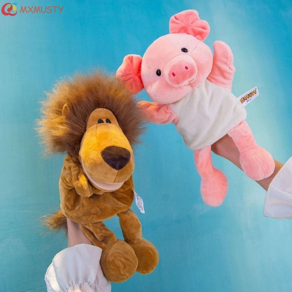 MXMUSTY Fantoche De Mão Animal Dos Desenhos Animados Brinquedos De Pelúcia Animais Adereços Interativos Gato Bonecas Pan