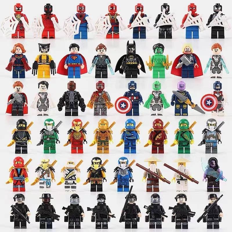 Bloco de construção boneca montagem brinquedos educativos das crianças bloco de construção boneca montagem brinquedos ed