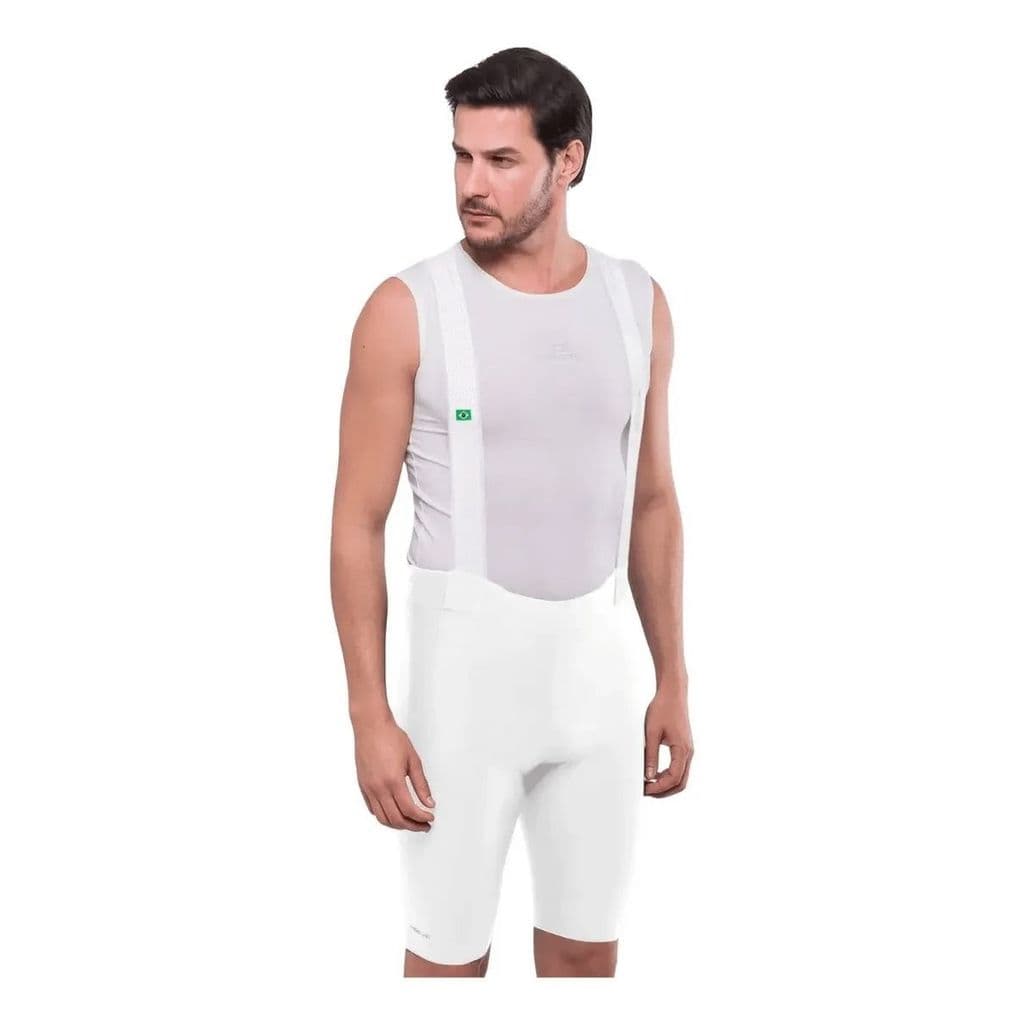 BRETELLE CICLISMO MASCULINO MARCIO MAY MOOVE UP BRANCO