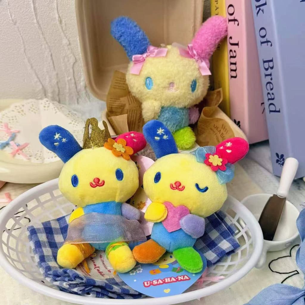 Sanrio Usahana Plushie Brinquedo Bonito Coelho De Pelúcia Chaveiro Bolsa Pingente Presente Infantil