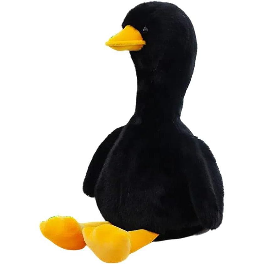 Bicho De Pelúcia De Pato , Brinquedos , Aniversário Para Crianças , Meninos E Meninas (10 Polegadas-Preto)