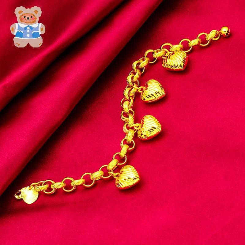Pulseira De Coração De Amor Para Mulheres , Moderna Com Pingente De Abacaxi
