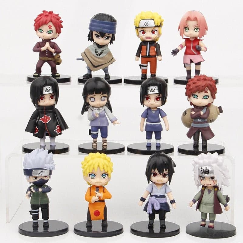 12 Pçs/Set Naruto PVC Action Figure Brinquedos Anime Coleção Boneca 9B9Q