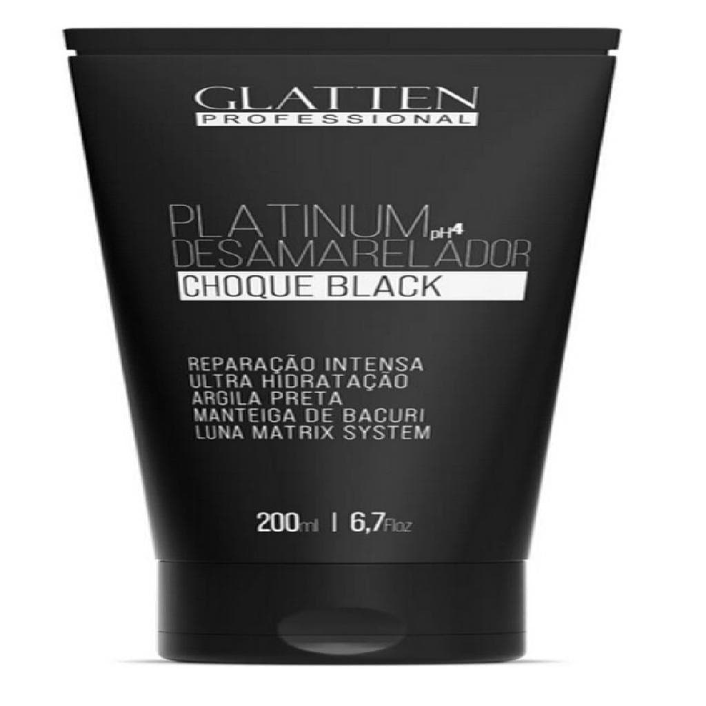 Glatten Choque Black Máscara Matizadora 200 ml