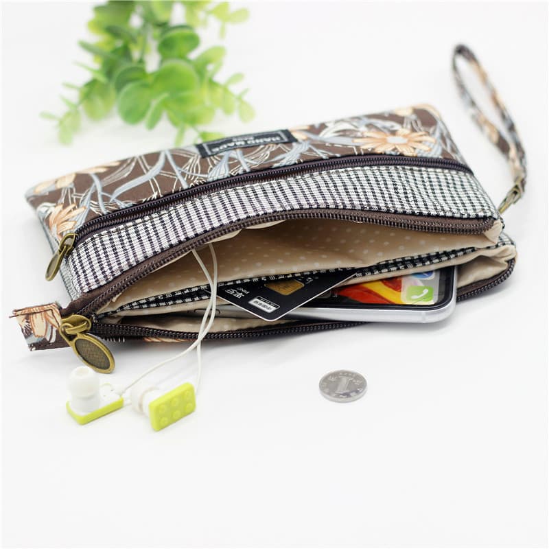 Portátil pequeno saco de pano saco do telefone móvel bolsa do telefone móvel bolsa chave feminina embalagem de embreagem