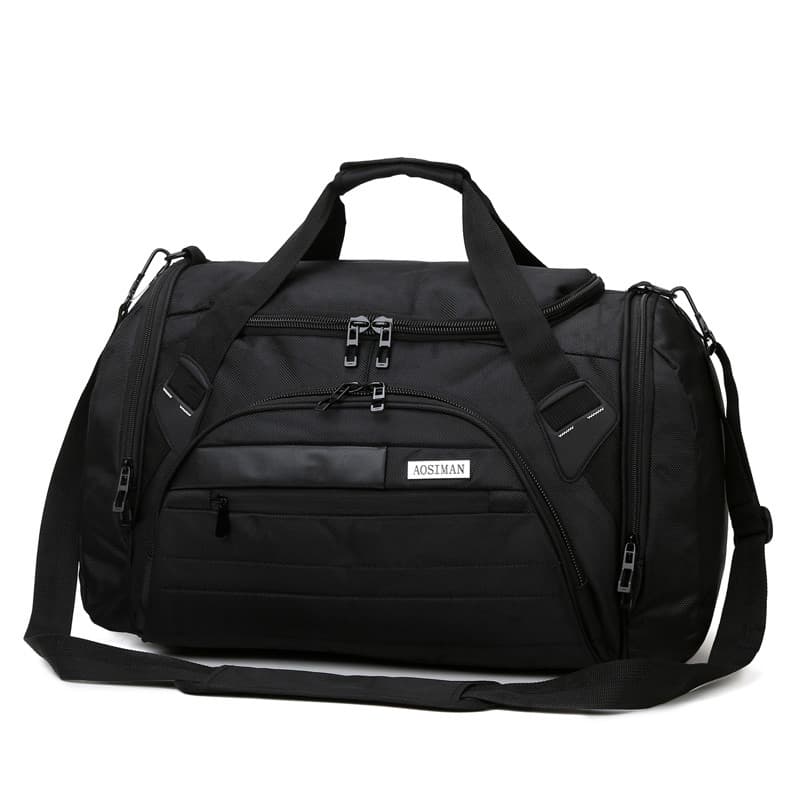 Bolsa de viagem portátil de grande capacidade, posição de sapato, bolsa de ginástica, bolsa esportiva grande para ioga,
