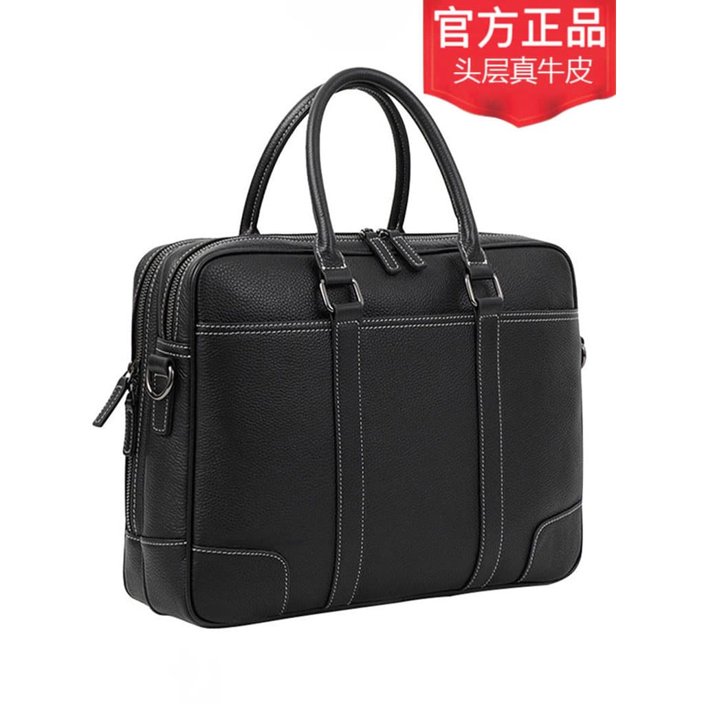 Homens bolsa maleta de couro genuíno grande capacidade primeira camada saco de couro ombro mensageiro homens de negócios