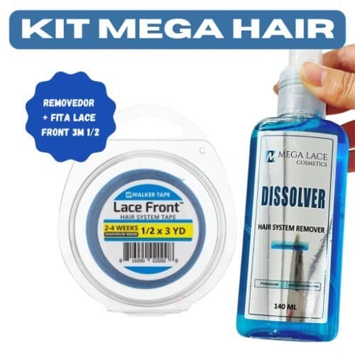 Kit para Manutenção de Mega Hair Mega Lace (Removedor + Fita)