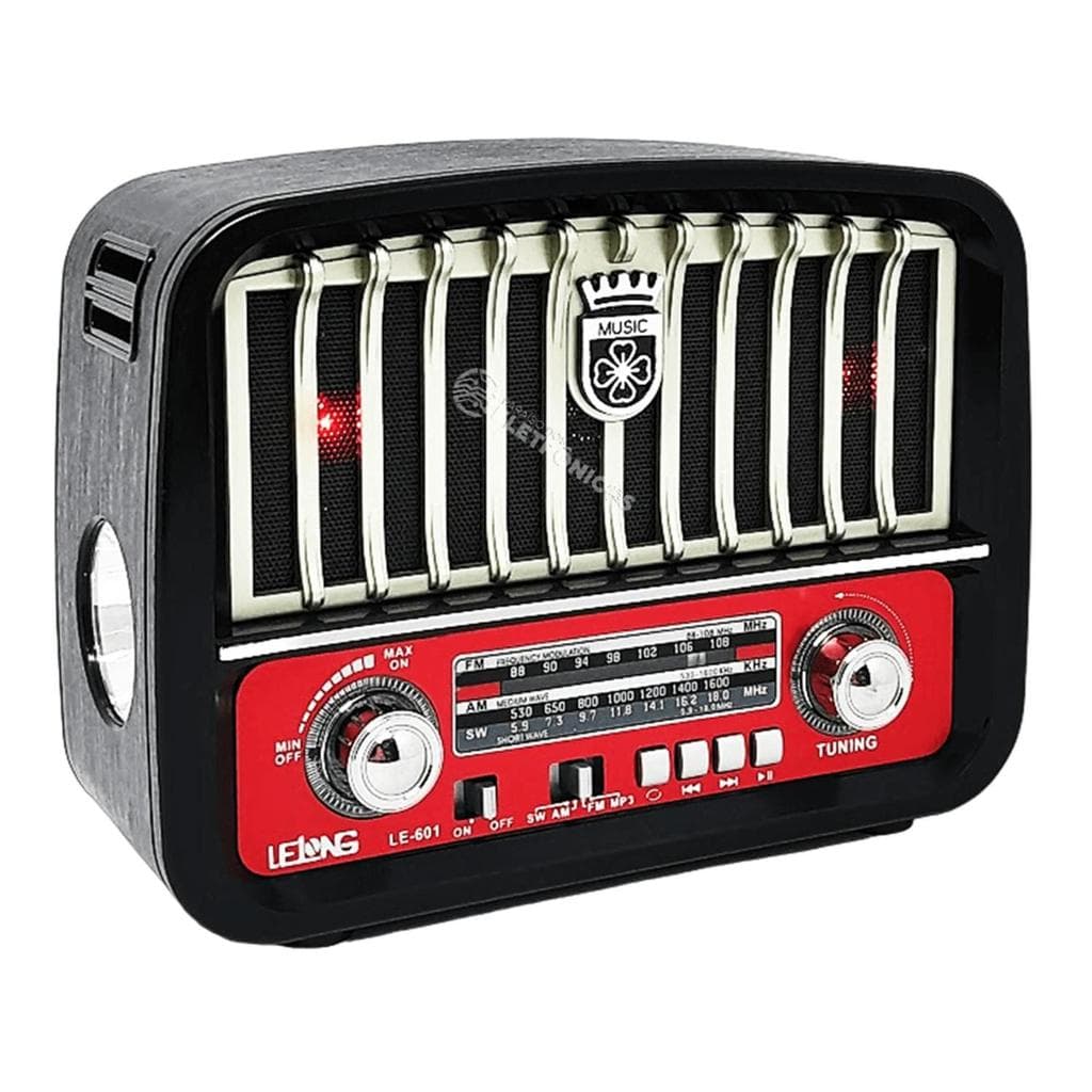 Rádio Retrô Antigo FM/AM Lanterna Bivolt 110/220V Funciona com Pilhas ou Bateria Interna Pen Drive