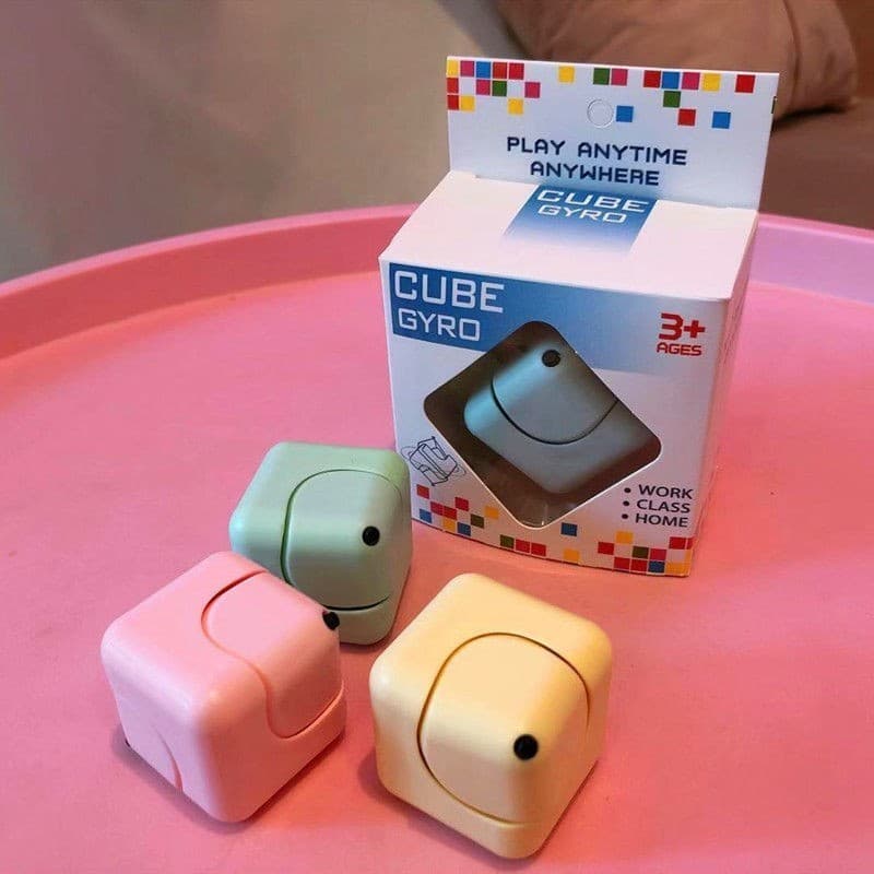 Fidget Spinner Rubik's Cube Educacional Dedo Brinquedo Quadrado Ciclone Dice Cube Mini