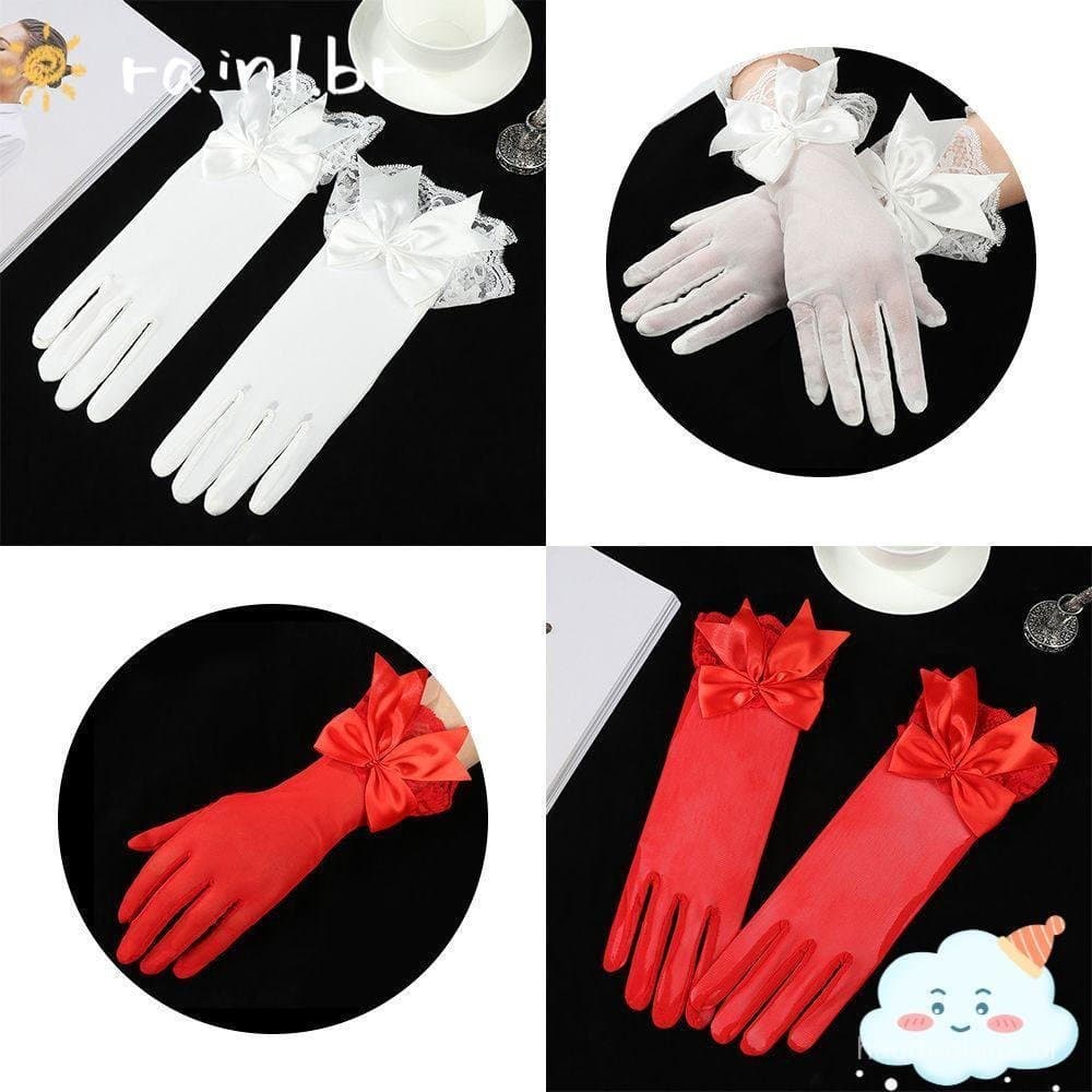 RAIN Bride Mittens Moda Feminina Luvas De Condução Brancas