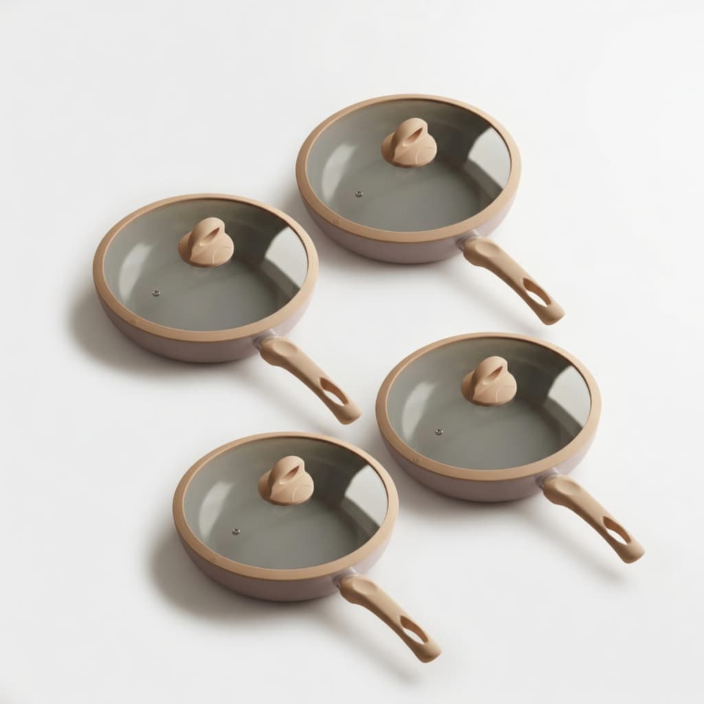 Kit 4 Frigideira Wok Antiaderente 28cm Cerâmica Baesh