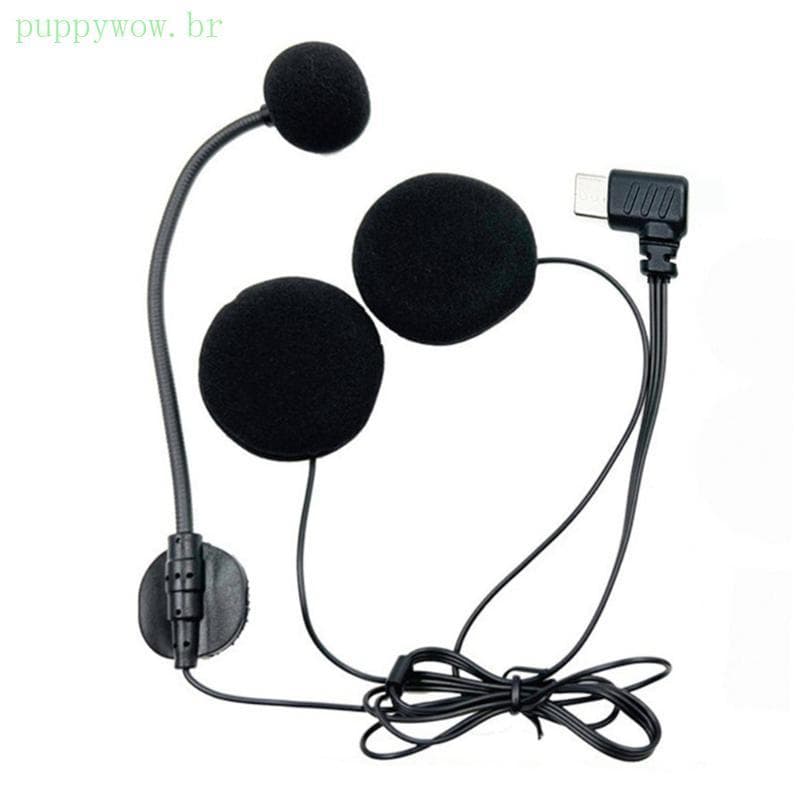 Microfone Omnidirecional Para Capacetes Meio Capuz PUP Alto-Falante Motocicleta 32Ω