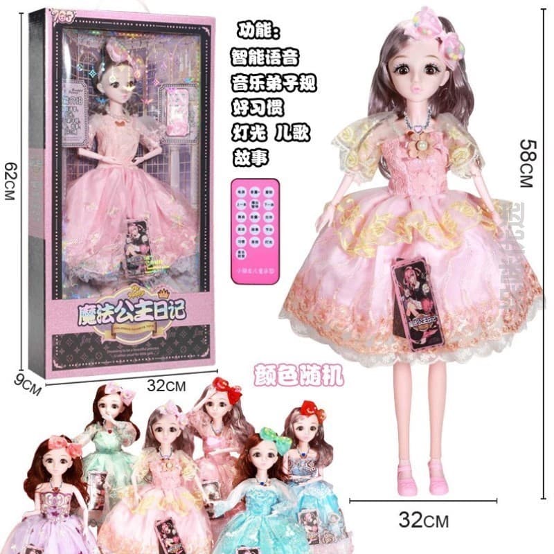 Brinquedo elétrico frete grátis caixa grande conjunto de presente de boneca caixa de presente portátil menina jogar casa