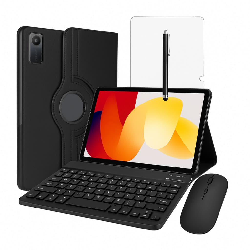 Kit Completo Capa Giratória + Teclado + Película + Caneta Para Xiaomi Redmi Pad SE 11