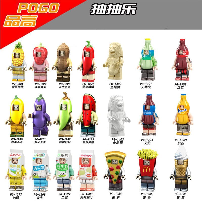 Inserir minifiguras de blocos de construção/brinquedos educativos infantis/presentes de feriado infantil