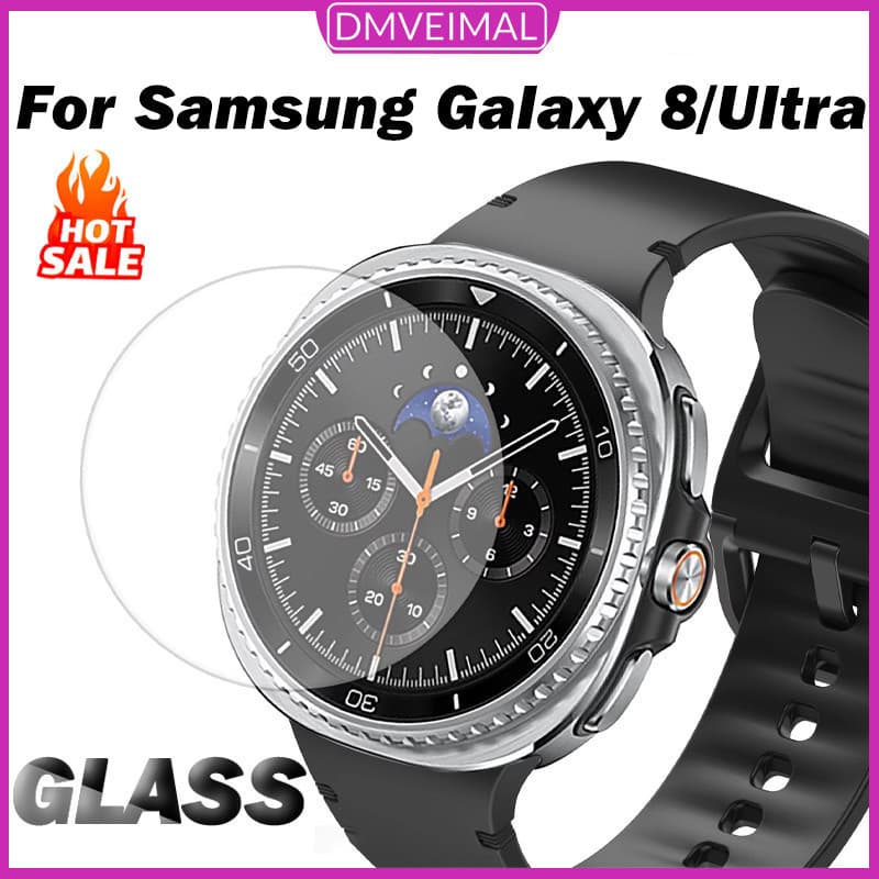 Kit 6 Película Com Vidro Protetora Vidro Temperado 3D Para Relógio Samsung Galaxy Watch 9 8 40 44mm Classic 46mm Ultra
