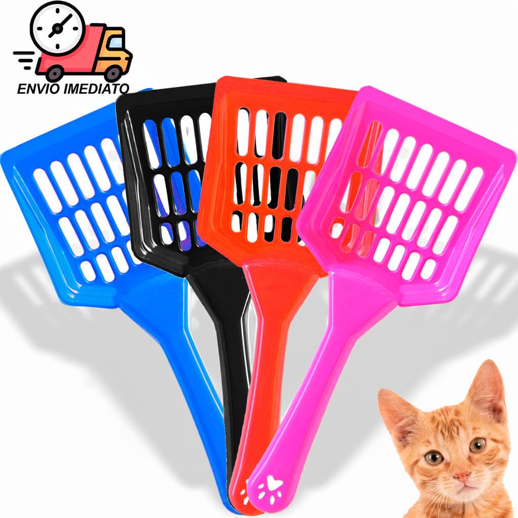 Pazinha Coletora Para Fezes Gato Cachorro Pá Higiênica Bandeja Higiênica Caixa de Areia Gatos