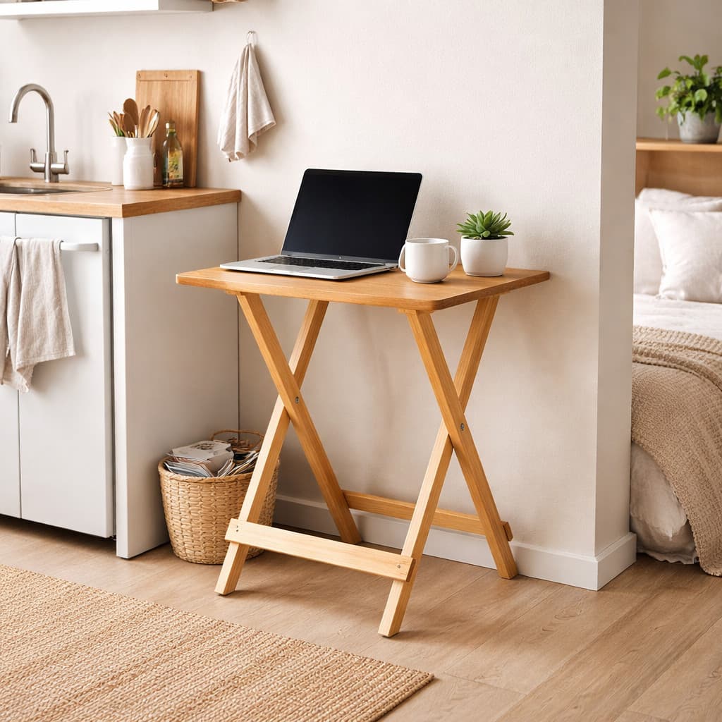 Mesa Dobrável Quadrada 60x60 em MDF – Uso Interno e Área Gourmet