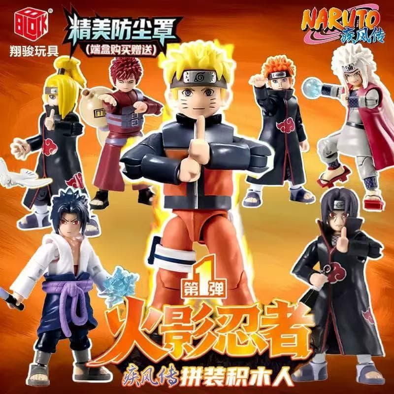 Bonecos Naruto Uzumaki Articulado + Acessorios 10 cm Blocos De Montar Action Figure