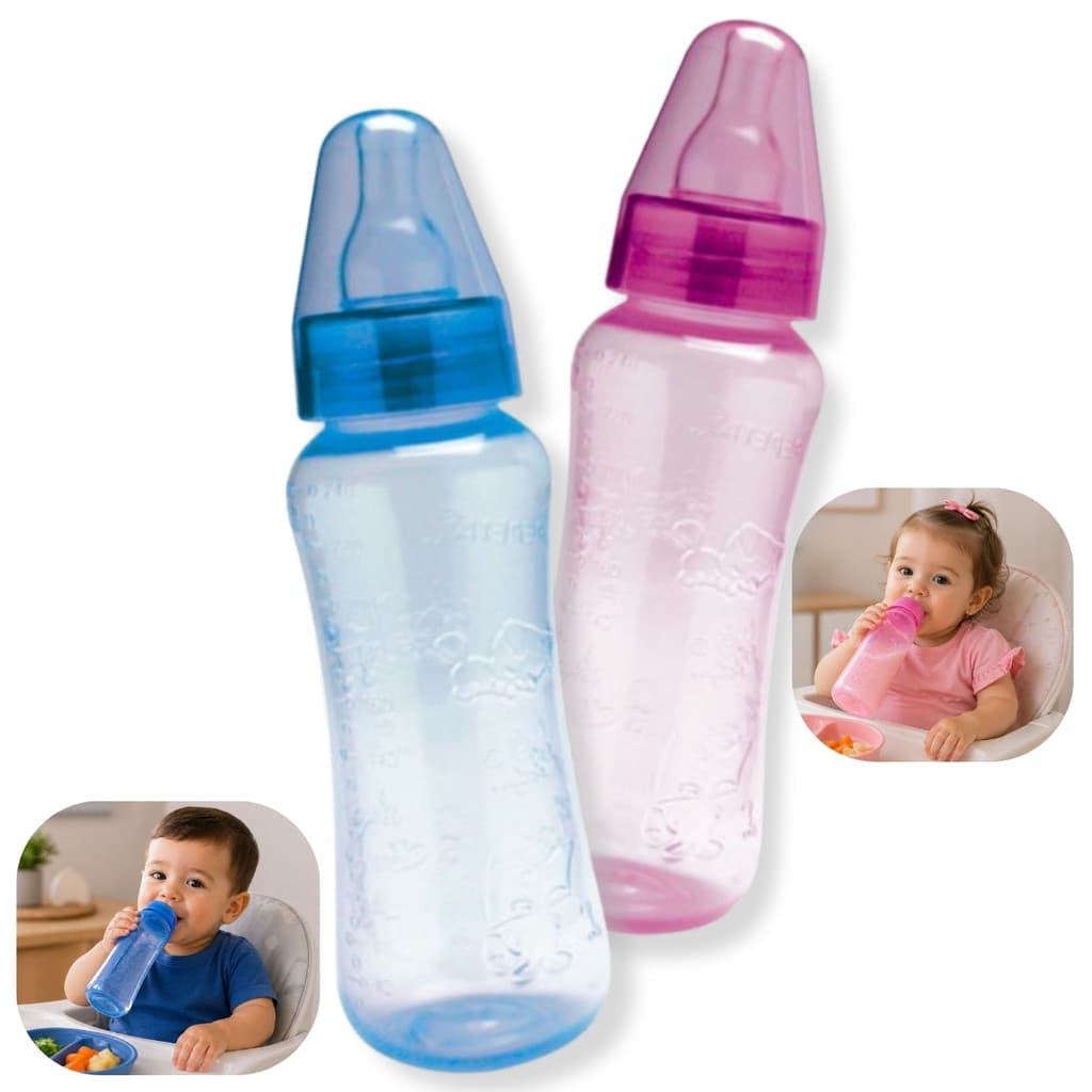 Mamadeira Convencional Anatômica 240ml Com Bico
