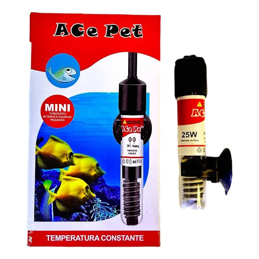 Ace Pet Mini Termostato Automático Para Beteira e aquarios até 25 litros