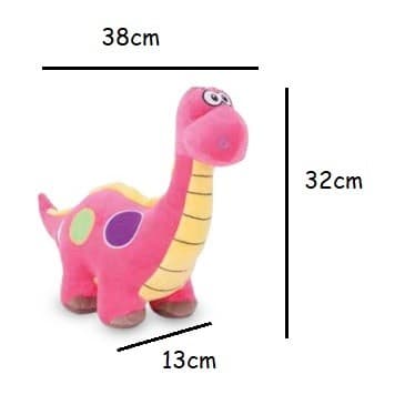 Dino de Pelúcia 32cm Antialérgico e Lavável- Cortex