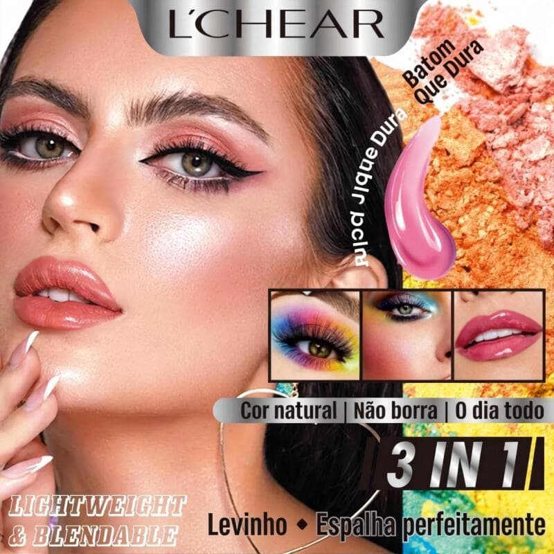 Sombra Para Os Olhos Nude Multiuso Intenso Prático 25 Cores com Acabamentos Matte e Shimmer Alta Pigmentação BRPCC2005