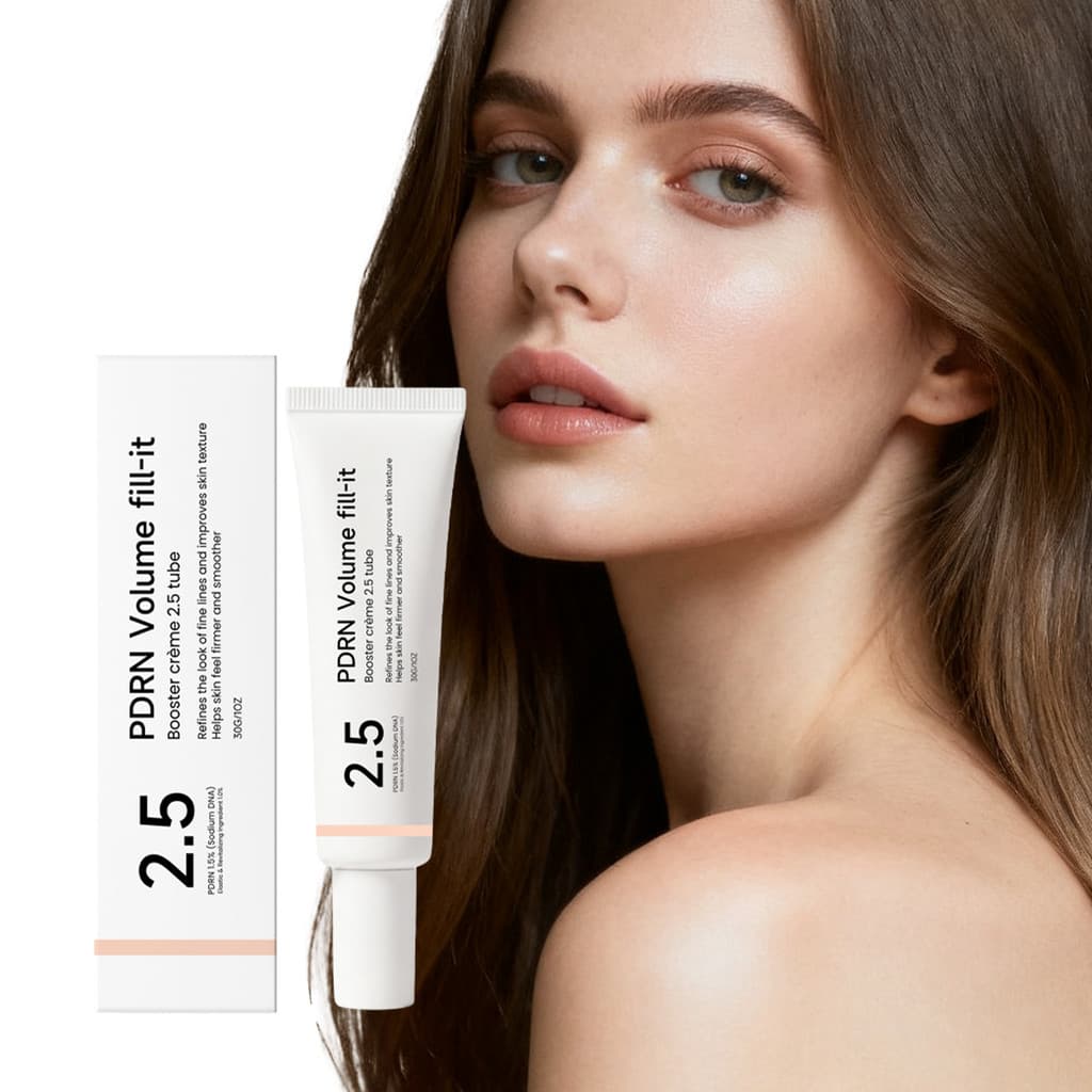 PDRN Volume Booster Hidratante 30g , Melhora A Textura E Elasticidade Da Pele , Creme Reafirmante Diário Alvo Linhas Fin