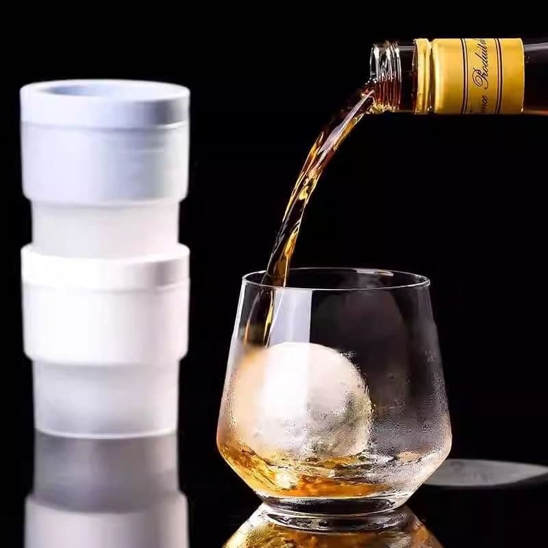 Kit Molde de Gelo Esférico Reutilizável - Ideal para Verão, Coquetéis e Bebidas