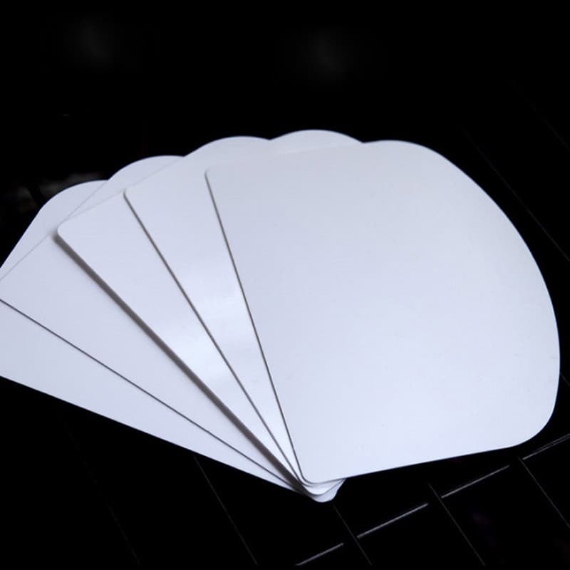 Sanneng raspador de plástico massa raspador macio branco semicírculo raspador 5 peças conjunto SN4071 ferramentas de coz