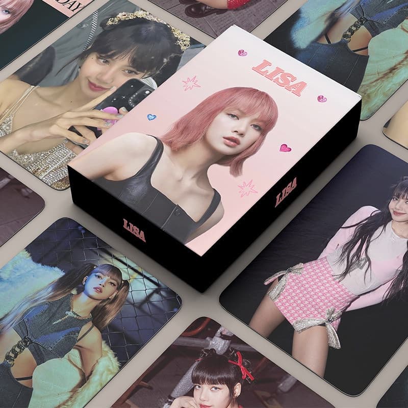 Kpop Lalisa 55 Pcs Photocard Conjunto De Cartões Fotográficos LISA Photobook Polarioid Photo Para Meninas Piscar Present