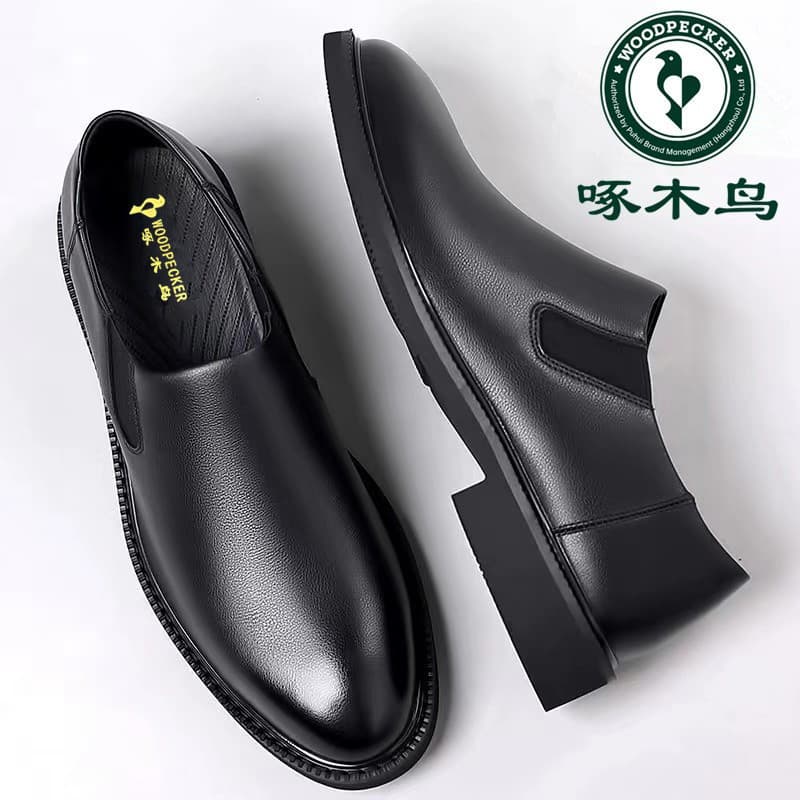 Woodpecker sapatos masculinos de sola macia negócios Formal sapatos de couro masculino versão coreana couro genuíno sapa