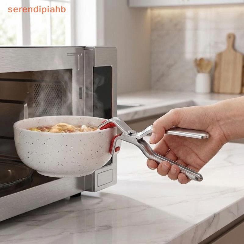 [serendipiahb] Clipe De Prato De Cozinha À Prova De Calor Pinça Anti-Escaldadura Para Fritadeira De Ar Suporte De Placa