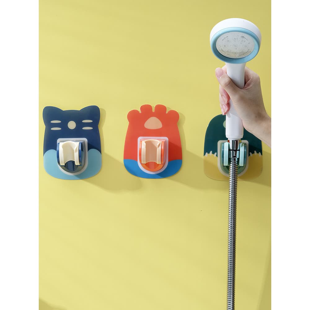 Suporte de chuveiro ajustável para banheiro, ventosa sem perfuração, pendurado, cabeça de chuveiro, ferramenta útil, dis