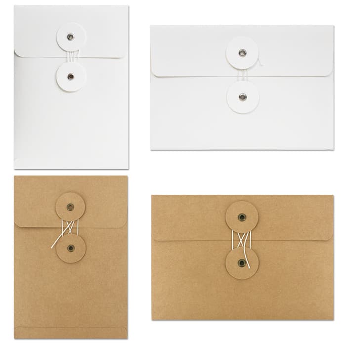 Linha fivela Envelope Retro enrolamento corda arquivo saco de arquivo de armazenamento A5 em branco importado saco de pa