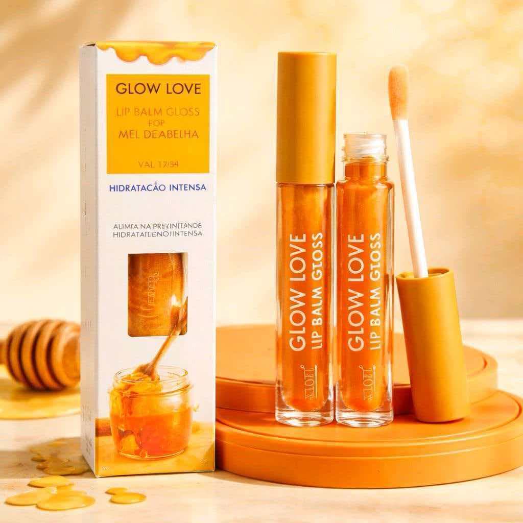Lip Balm Gloss Mel Glow Love Max Love Cheirnho de Mel