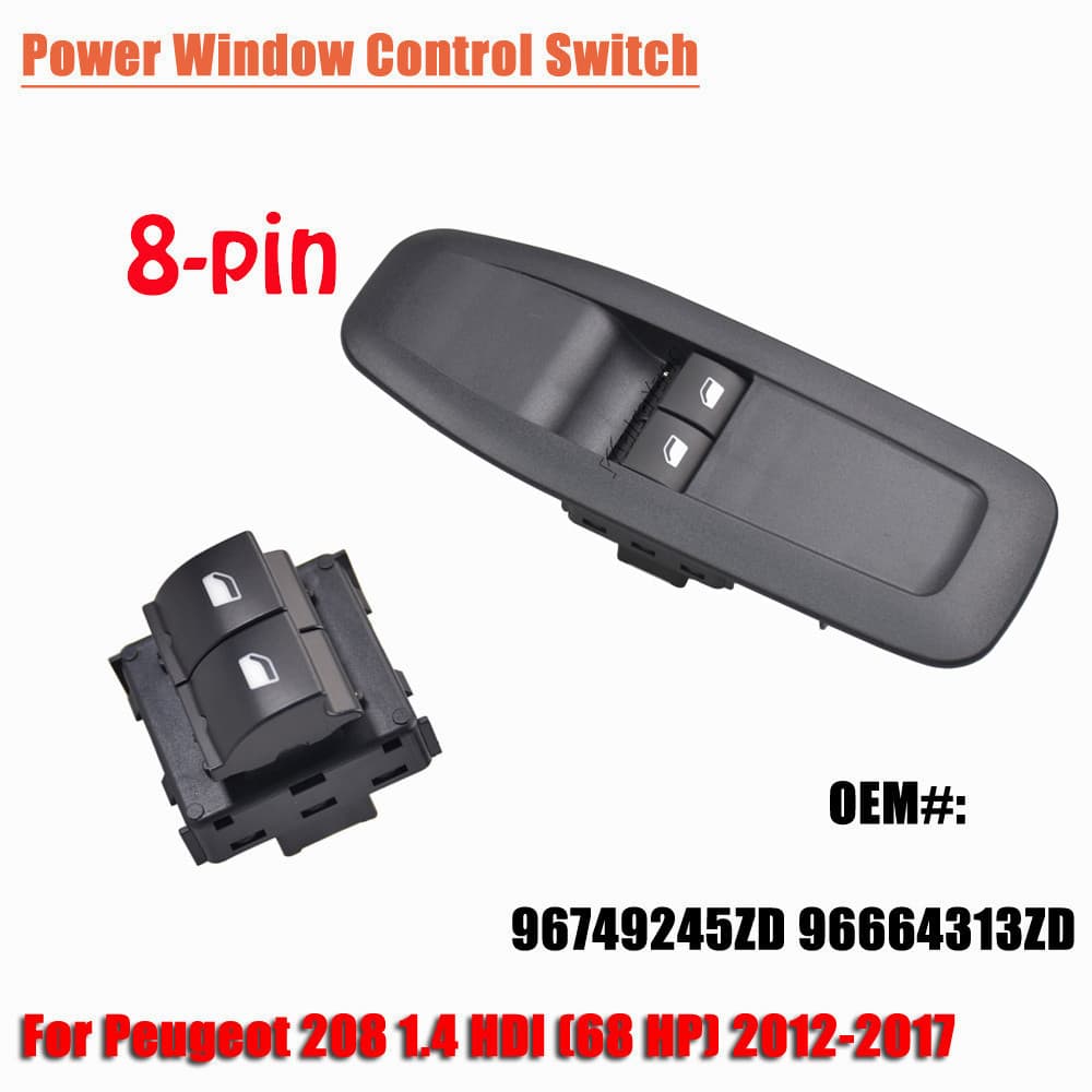 Botão Interruptor Mestre Da Janela Elétrica 96749245ZD Para Peugeot 208 1.4 HDI (68 HP) 2012 2013 2014 2015 2016 2017 Ac
